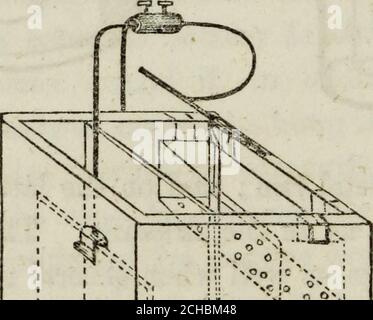 . Elektrotypmanipulation : die Theorie und einfache Anweisungen in der Kunst der Arbeit in Metallen, durch Ausfällung sie aus ihren Lösungen, durch die Agentur der galvanischen oder voltaischen Elektrizität. Auch in den Künsten der Galvanik, Galvanisierung und Elektroradierung; Mit einem Bericht über die Art und Weise der Ablagerung metallischer Oxide, und der verschiedenen Anwendungen der Elektrotype in den Künsten. Mustnicht zu klein im Verhältnis zur Größe des Zinks sein.der konzentrierte Teil der Lösung darf nicht erlaubt, am Boden bleiben. In letzterem Fall ist die Kopie unregelmäßig dick – in t Stockfoto