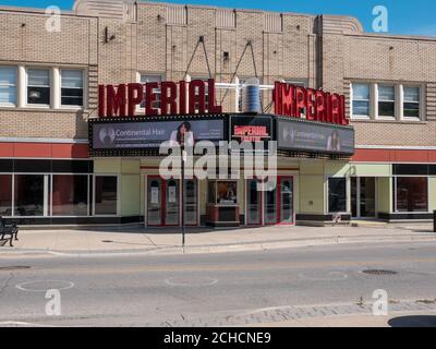 Imperial Theatre Kino Art Deco Gebäude Außenansicht Sarnia Ontario Kanada Stockfoto