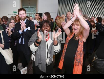 REDAKTIONELLE VERWENDUNG NUR der Londoner Bürgermeister Sadiq Khan gibt die Gewinner des London Borough of Culture 2019/20 als Waltham Forest 2019 und Brent 2020 im City Hall, London, bekannt. DRÜCKEN SIE ZUORDNUNG. Foto. Bilddatum: Dienstag, 27. Februar 2018. Jeder gewinnende Bezirk erhält 1,35 Millionen £an Mitteln, um ein Programm von Aktivitäten zu liefern, die Kultur in den Mittelpunkt der Gemeinden stellen und den einzigartigen Charakter der lokalen Bevölkerung und Orte feiern. Insgesamt haben 22 Stadtbezirke Angebote für London Borough of Culture eingereicht. Siehe PA Geschichte KUNST Kultur. Bildnachweis sollte lauten: Matt Alexander/PA Wire Stockfoto