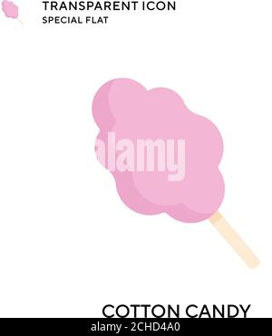 Vektor-Symbol für Zuckerwatte. Flache Illustration. Vektor EPS 10. Stock Vektor