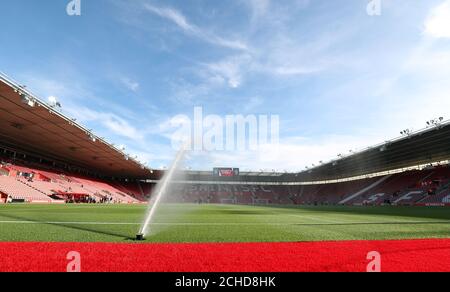 Gesamtansicht des St Mary's Stadium, Heimstadion des FC Southampton Stockfoto