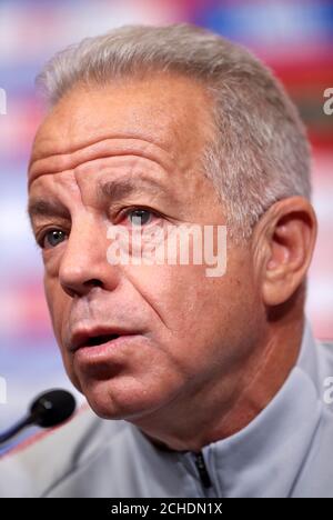 USA Interim Manager Dave Sarachan während der Pressekonferenz im Wembley Stadium, London. Stockfoto