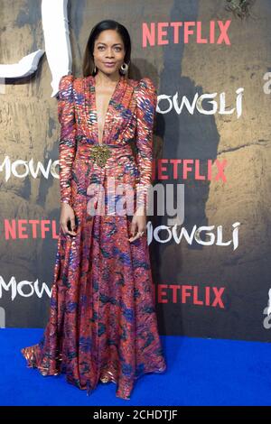 Naomie Harris kommt zur Premiere von Mowgli: Legend of the Jungle im Curzon Mayfair Stockfoto