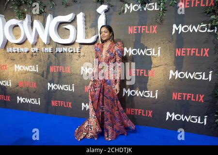 Naomie Harris kommt zur Premiere von Mowgli: Legend of the Jungle im Curzon Mayfair Stockfoto