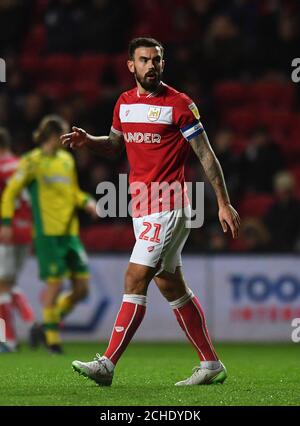 Bristol City's Marlon Pack während des Sky Bet Championship Matches in Ashton Gate, Bristol. Stockfoto