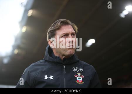Southampton manager Ralph Hasenhuttl während der Premier League Spiel im St. Mary's Stadium, Southampton. Stockfoto