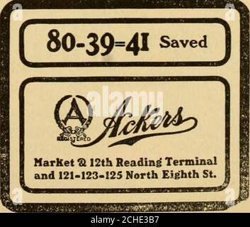 . The Haverfordian, Vols. 26-27, 1904-05 . William S. YARNALL 118 s. i5TH StreetPhiladelphia Herstellung:Optiker DREKA Fine Stationery and Engraving House 1121 Chestnut St., Philadelphia COLLEGE INVITATIONSDANCE PROGRAMSFRATERNITY MENUSENGRAVINGS FÜR ANNUALLSCHAFTENBOOK PLATESVISITING CARDSRECEPTION ANDING INVITATIONSMONOGRAMEN für BEMALTE und RATERSTANDERSTEISSTEISEN7 ^RATIONSTEISENSTEISENSTEISENSTELLUNGSTELLUNGSTELLUNGSTELLUNG7 Und das ist das Beste, was Geld und geschickte Arbeitskunst hervorbringen können. Rufen Sie und sehen Sie es gemacht und beurteilen Sie für yourself.Goods an alle Teile des Coun-try gesendet. Orde Stockfoto