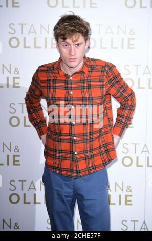 James Acaster bei der Fotoannahme von Stan & Ollie im Soho Hotel, London. Stockfoto