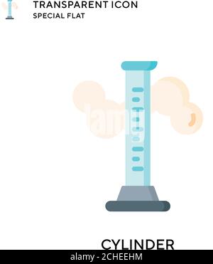 Symbol für den Zylindervektor. Flache Illustration. Vektor EPS 10. Stock Vektor