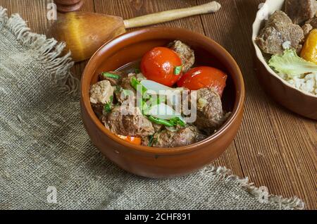 Pataruoka - Finnischer Hirsch Hot Pot Stockfoto