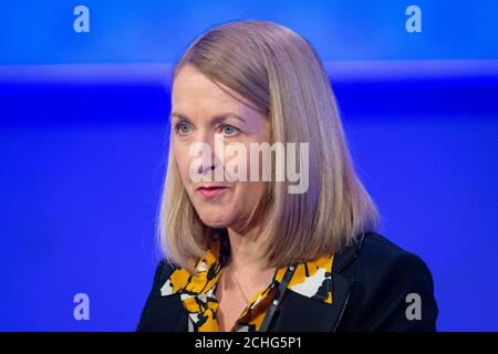 Katy Bourne, Vorsitzende der Vereinigung der Kommissare für Polizei und Kriminalität, spricht auf dem gemeinsamen Gipfel des National Police Chiefs' Council und der Vereinigung der Kommissare für Polizei und Kriminalität im Queen Elizabeth II Conference Centre in London. PA-Foto. Bilddatum: Mittwoch, 26. Februar 2020. Bildnachweis sollte lauten: Dominic Lipinski/PA Wire Stockfoto