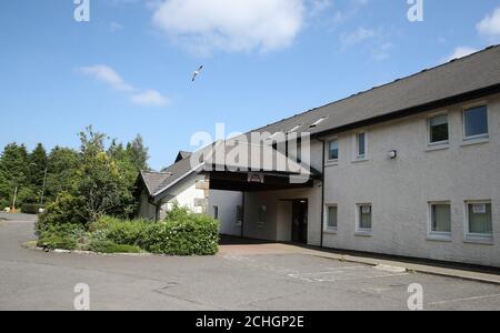 Eine allgemeine Ansicht des Craighalbert Zentrums. Coronavirus-Anpassungen wurden im Scottish Centre for Children with Motor Impairments, Craighalbert Centre, Cumbernauld, installiert, da Schottland die Maßnahmen zur Sperrung des Coronavirus schrittweise aufhebt. Stockfoto