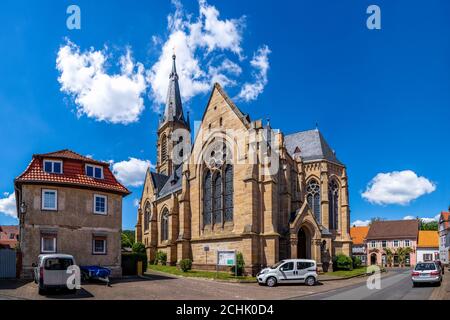 Kirche in Wanfried, Deutschland Stockfoto