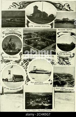 . Die tägliche Gewerkschaftsgeschichte von Atlantic City und County, New Jersey: Mit Skizzen der Vergangenheit und Gegenwart von Atlantic City und County. Erstes Haus, in 1844, und 1. IN ALTEN TAGEN. GESCHICHTE DES ATLANTIC CRIA, 13. Samps Iield, whicli nahm seinen Namen von 1 Iczoiliali Sampson, inchulnl der vorliegenden Website von Central .M. !•:. Kirche und die lir&gt;t I.aptist tlmreh. Auf Iacifuallee. Inlet Field war eine nivellierte Lichtung, wo die ol.l -ah uork. Waren Huill althe Inlet, derzeit meist in der Inlet Chaimel außerhalb der lloardwalk Beach Field lag in der Nähe der Ecke von .Massachusetts und Atlantic A Stockfoto