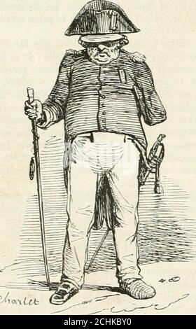 . Les Français peints par eux-mêmes . s en Chair et en os. Tous les gouvernements ont fourni leur continventdinvalides, lie là, plusieurs )diysionomies distinctes,aussi tranchées que les systèmes politiques dont ellessont une Inkarnation partielle. UN rien vous les signa-lera, un coup dreil, un geste, un détail de costume, uneparole, un refrain surtout. Chez les Français, peuplechanteur, la chanson est la pierre de touche des carac-tères. On pont juger des honmies parles couplets (piils 88 LINVALIDE. Afflictionnent, et les invalides ne font pas exception à larégie. Ainsi vous reconnaîtrezdans Stockfoto