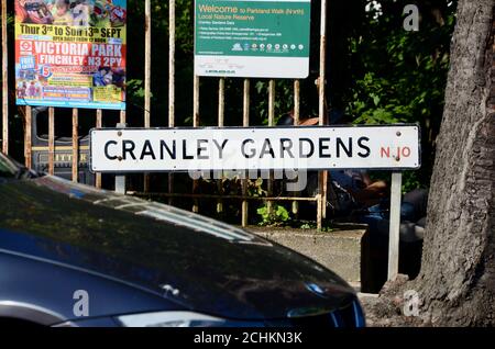 23 cranley Gardens N10 Heim von dennis andrew nilsen britains Der produktivste Serienmörder muswell Hill im Norden londons england Stockfoto