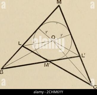 . Die Prinzipien der projektiven Geometrie auf die gerade Linie und konisch. OL. GEBH Sin Lob = 1. ■.LO OLBL • CL OC&mfiOL^OL.OBOL.OC 23 – 2 356 Prinzipien der Projektiven Geometrie Stockfoto