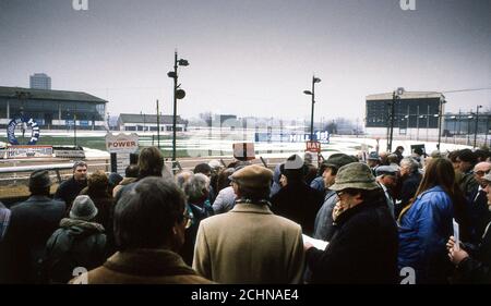 Brent Walker Hackney Greyhound-Rennstadion London Großbritannien. William Hill Super Trapper Treffen 1987 Stockfoto