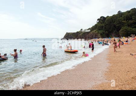 Blackpool Sands Beach, Dartmouth, Devon, England, Vereinigtes Königreich. Stockfoto