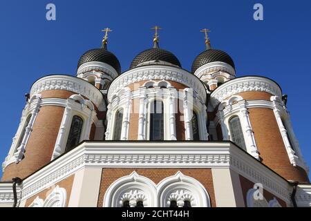 Alexander Nevsky Orthodoxe Kathedrale, Aleksander Nevski katedraal, Altstadt, Tallinn, Estland, Europa Stockfoto