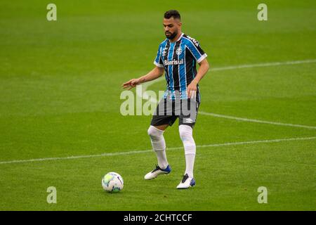 13. September 2020; Arena do Gremio Stadion, Porto Alegre, Brasilien; Brasilianische Serie A, Gremio gegen Fortaleza; Maicon von Gremio Stockfoto