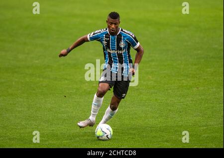 13. September 2020; Arena do Gremio Stadion, Porto Alegre, Brasilien; Brasilianische Serie A, Gremio gegen Fortaleza; Luis Orejuela von Gremio Stockfoto