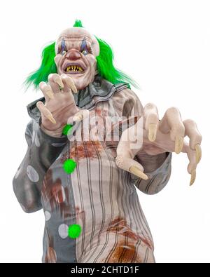 Bad Clown erhalten Sie bald, 3d-Illustration Stockfoto