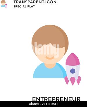 Vektor-Symbol für Unternehmer. Flache Illustration. Vektor EPS 10. Stock Vektor