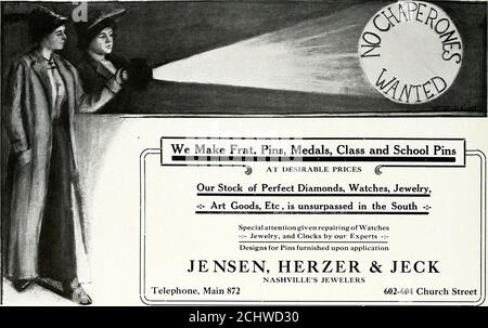 . Iris 1911 Jeck. Joy Floral Co. Jungermann & Rust. Lebeck Bros. Liberty Mills. Loveman. D., & Co. Lowenheim. D., & Co. Massachusetts Mutual Life Insurance Co. Maxwell House. Mclntyre. Frau M. McQuiddy Printing Co. Meadors. Merriam. G. & C. Co. Mills. R. M. Nashville Banner. Nashville Railway & Light Co. Nashville Tennessean und die Nashville American. Nashville Trust Company. Neuhoft Tulane Market. Meer. Der. Phillips & Buttorff Mfg. Co. Prudential Insurance Co.. Of America. Der. PuUy & Sanders. Reich. Schwartz & Joseph. Rosenheim. Skalowski. Smith & Lamar. Starr Piano Co. Der. Stief, B. H. Stockfoto