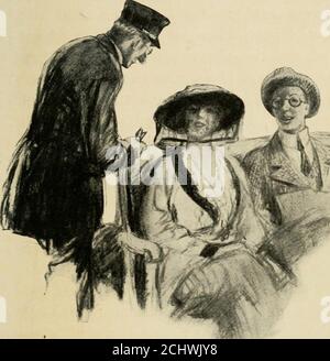 . Menschen des Schicksals; Amerikaner, wie ich sie im in- und Ausland sah. Versuchen Sie Hütte, Blumen zu sehnen und tiefer in diecience des Lebens dort oben auf dem Hügel zu denken, der über den Ton unter den Silberbuchen schaut, w^hier im Frühjahr gibt es ein Carpet von Bluebells und im Herbst das Feuer von roten Bracken. Im Frühjahr und Sommer undHerbst steigt er früh auf und taucht in einen Pool hinter dem Schutz von Bäumen und Sträuchern, und bevor Dressing läuft auf und ab einen Steinweg von den Blumen, die er hasgrown begrenzt, Und danach tanzt er ein wenig, um seinen Geist jung zu halten.Ich mochte den Blick, den ich von dem A hatte Stockfoto