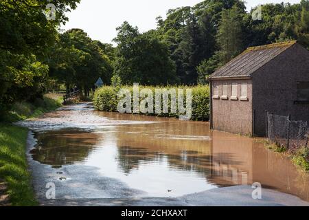 Flooding, Stonehaven, August 2020 Stockfoto