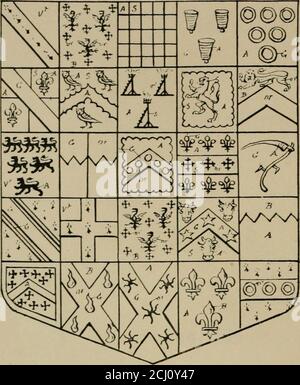 . Die Besuche der Grafschaft Sussex gemacht und in den Jahren genommen 1530, Thomas Benolte, Clarenceux König der Waffen, und 1633-4 von John Philipot, Somerset Herald, und George Owen, York Herald, für Sir John Burroughs, Garter, und Sir Richard St. George, Clarenceux . S Anthony Weldon von=j=S wan scorn b in ComKent, KNT. Ralph Weldon von Swanscomb, Ar: 1663.=p Anthony s. & h. S Ralph. (Keine Unterschrift.) A A 178 DIE VISITATION OT KENT IN 1G63-1668. SMIJTTENFJALL.. [D. 18, so.*.] Stockfoto