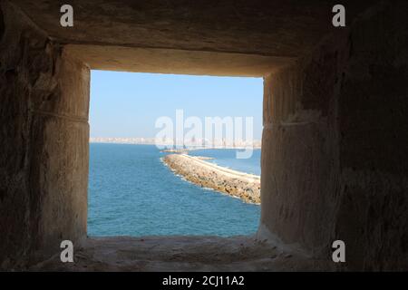 Zitadelle von Qaitbey in Alexandria, Ägypten Stockfoto