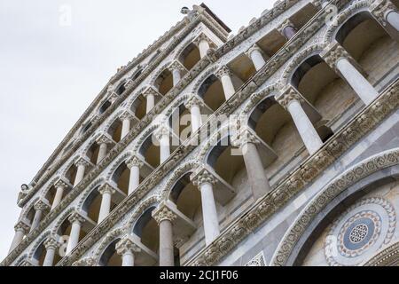 Blick auf die Kathedrale von Pisa, Toskana, Italien Stockfoto