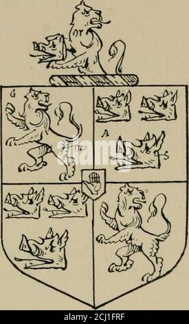 . Die Besuche der Grafschaft Sussex gemacht und in den Jahren genommen 1530, Thomas Benolte, Clarenceux König der Waffen, und 1633-4 von John Philipot, Somerset Herald, und George Owen, York Herald, für Sir John Burroughs, Garter, und Sir Richard St. George, Clarenceux . [B. 18, 154.[Hinzufügen FRAU 5507,159. Richard Polhill von Phill-=i=Syndona da. & heire pott in Tunbridge Incom: Kent. Of .... Childernes von Tunbridge. William Polhill of-pEliz: Da. Of will: CoddPhillpotts. Of Wateringbury. WilHam Polhill of Mayd-=Eliz: Da. Of Rich: Marshstone in Cora: Kent, g^ of Langdenin Com.Kent,1663. W. POLHILL, [für Th Stockfoto