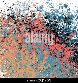 Abstrakter Hintergrund mit Explosion von Farben rot blau schwarz Stock Vektor