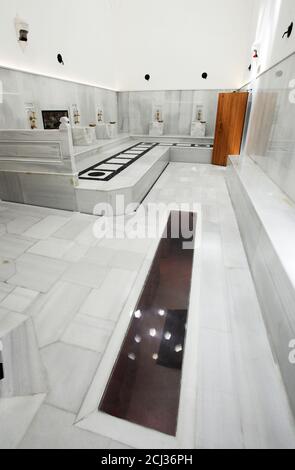 Im Inneren des Ayasofya Hurrem Sultan Bath (Hamam) in Sultanahmet, Istanbul, Türkei. Stockfoto