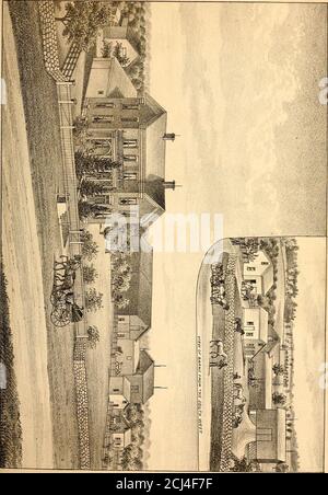 . Geschichte der Grafschaften Ingham und Eaton, Michigan. Stockfoto