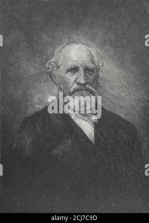 Samuel Houston (2. März 1793 – 26. Juli 1863) war ein amerikanischer Soldat und Politiker. Houston, ein wichtiger Führer der Texas Revolution, diente als erster und dritter Präsident der Republik Texas Stockfoto