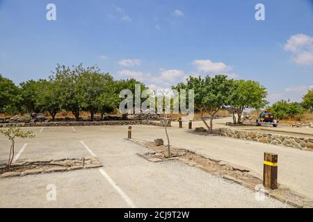 Gamla zweite Tempelperiode, alte jüdische Stadt und Naturschutzgebiet auf den Golanhöhen, Israel