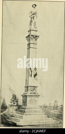 . Enthüllung und Einweihung des Denkmals für Hood's Texas Brigade auf dem Capitol Gelände in Austin, Texas, Donnerstag, 27. Oktober, 19 und 10, Und Protokoll der neununddreißigsten jährlichen Wiedervereinigung von Hood's Texas Brigade Association in Senatskammer in Austin, Texas, Oktober sechsundzwanzig und siebenundzwanzig, neunzehn hundert und zehn, zusammen mit einem kurzen Denkmal und Brigade Association Geschichte und Konföderierten Schrott Buch statt.. . .Third Arkansas Regiment.Hamptons (South Carolina) Legion. BRIGADEKOMMANDANTEN. General John B. Hood.General Jerome B. Robertson.General John Gregg. Errichtet b Stockfoto