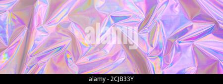 Abstrakt trendy Regenbogen Pastell farbigen holographischen Banner Hintergrund Stockfoto