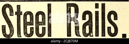 . Die Straßeneisenbahn-Zeitschrift . aufgrund dlscontlnu-ance der Straße, acht Autos. Vier fast so gut wie neu. Einer von ihnen läuft nur zwei Monate. AdresseFür vollständige Angaben, Mad son Street Railway, careStreet Railway Journal, 113 Liberty St., New York. TjIXPERIENCED und gründlich praktische Sr. R. R.-™ Mann, kompetent für alle eine oder alle der folgenden Positionen: Superintendent, Secretary, Purchas-ing Agent, Auditor und Buchhalter, wünscht eine Änderung;Ort kein Objekt. Die derzeitige Position vereint die Aufgaben des Superintendenten, Sekretärs, Wirtschaftsprüfers und Buchhalters. Würde eine Position als General man-Ager bevorzugen Stockfoto