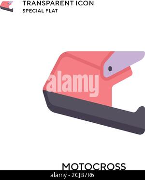 Motocross-Vektorsymbol. Flache Illustration. Vektor EPS 10. Stock Vektor