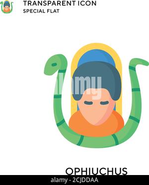 Ophiuchus-Vektor-Symbol. Flache Illustration. Vektor EPS 10. Stock Vektor