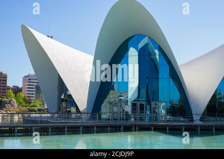 VALENCIA, SPANIEN - 4. MAI 2014: L Oceanografic in Valencia Stockfoto