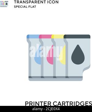 Vektorsymbol für Druckerpatronen. Flache Illustration. Vektor EPS 10. Stock Vektor