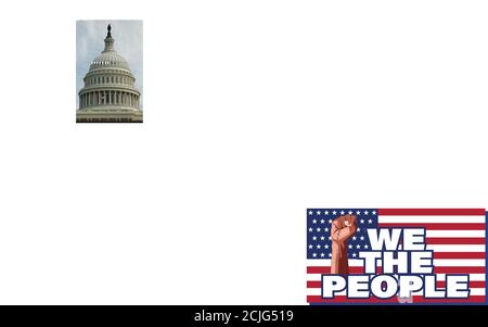 Vektor-Illustration des Vereinigten Staaten Konstitutionstag. September 17. Isolierte Vektor für Grußkarten, Plakate, Banner. Stock Vektor