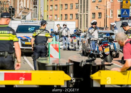 Den Haag, Niederlande. September 2020. DEN HAAG, 15-09-2020, Vorbereitung vor einem ungewöhnlichen Prinsjesdag 2020 im Zentrum von Den Haag. Normalerweise wird die Troonrede von König Willem Alexander im Ridderzaal vorgelesen, aber dieses Jahr findet die Veranstaltung in der Grote Kerk statt. Kredit: Pro Shots/Alamy Live Nachrichten Stockfoto