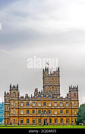 Highclere Castle in Hampshire (England) - Downton Abbey in der TV Stockfoto